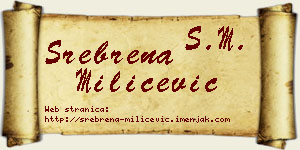 Srebrena Milićević vizit kartica